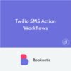Twilio SMS action para Booknetic workflows