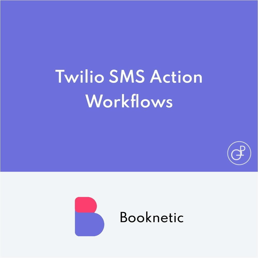 Twilio SMS action para Booknetic workflows