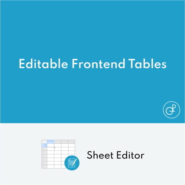 WP Sheet Editor Editable Frontend Tables