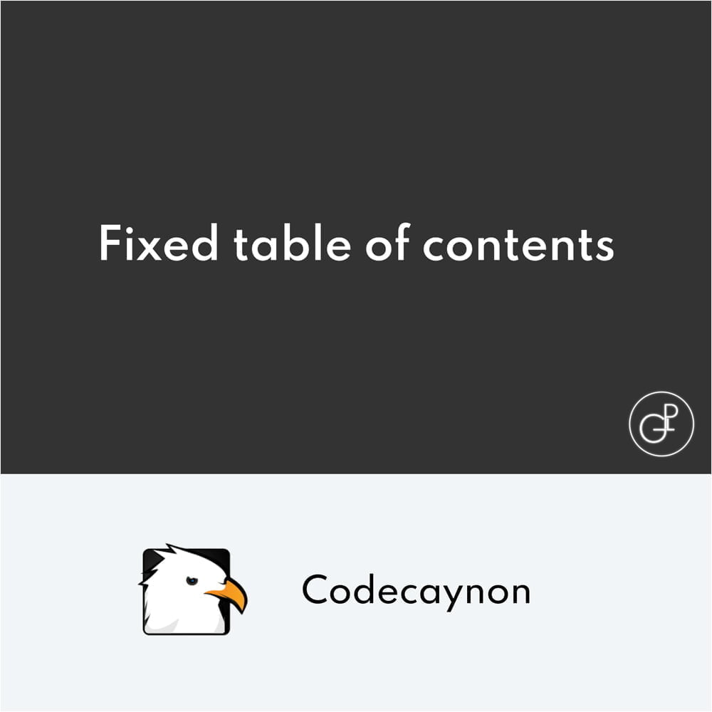 Fixed TOC table of contents para WordPress plugin