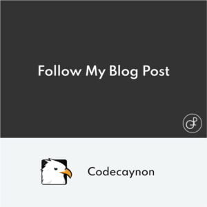 Follow My Blog Post WordPress WooCommerce Plugin