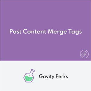 Gravity Perks Post Content Merge Tags