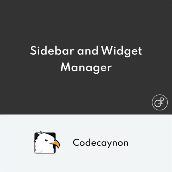 Sidebar y Widget Manager para WordPress