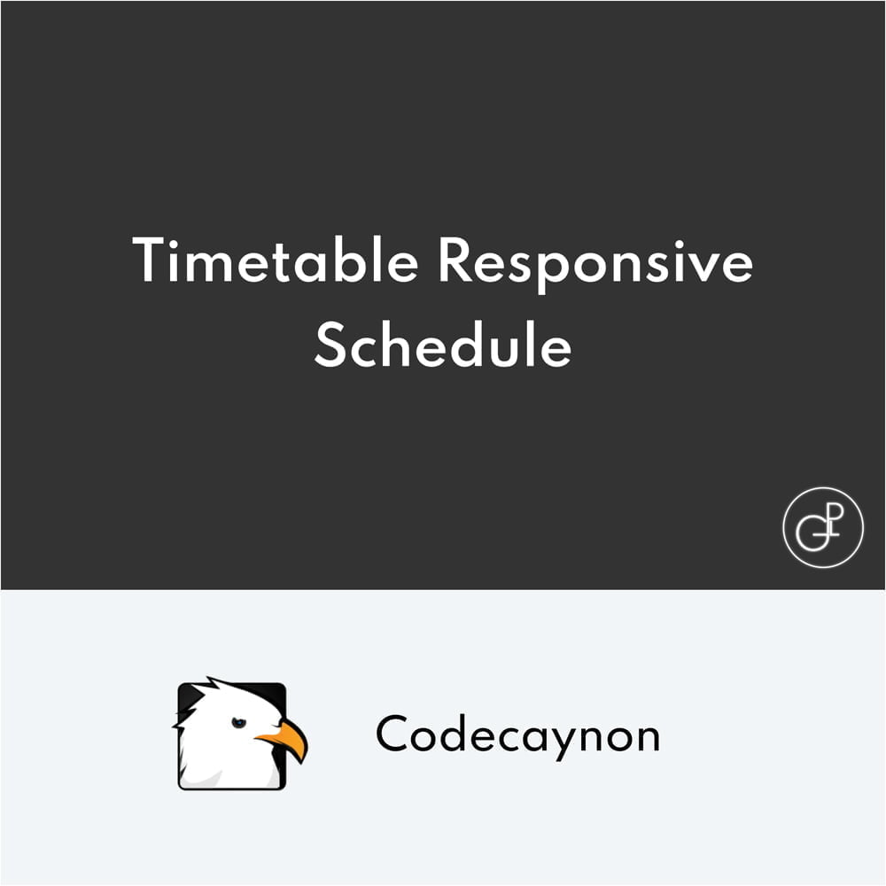 Timetable Responsive Schedule For WordPress