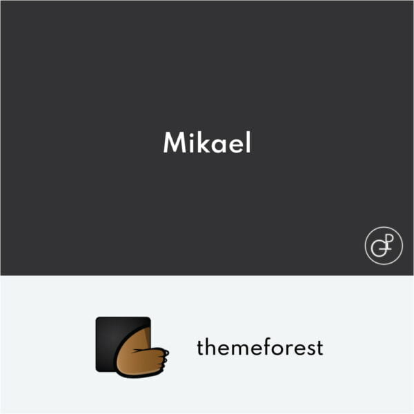 Mikael Modern y Creative CV Resume WordPress Theme
