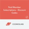 Paid Member Subscriptions Discount Codes Addon