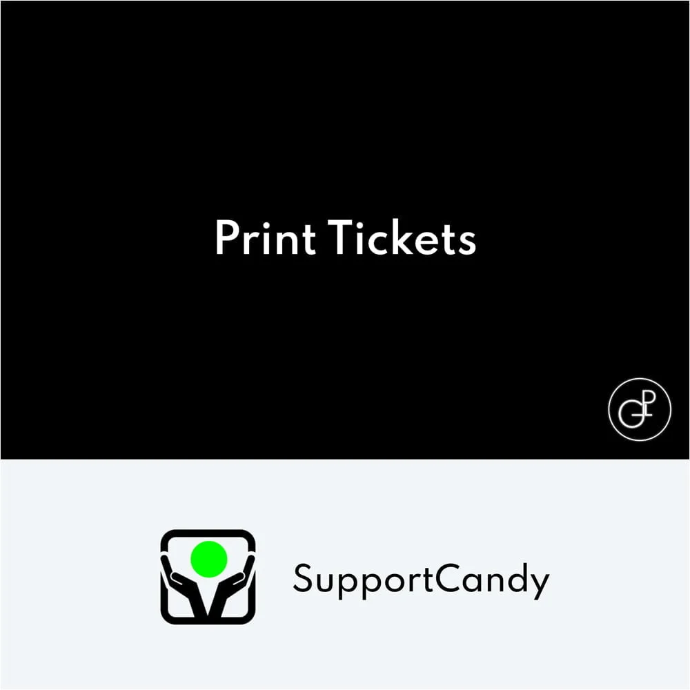 SupportCandy Print Tickets SupportCandy Print Tickets