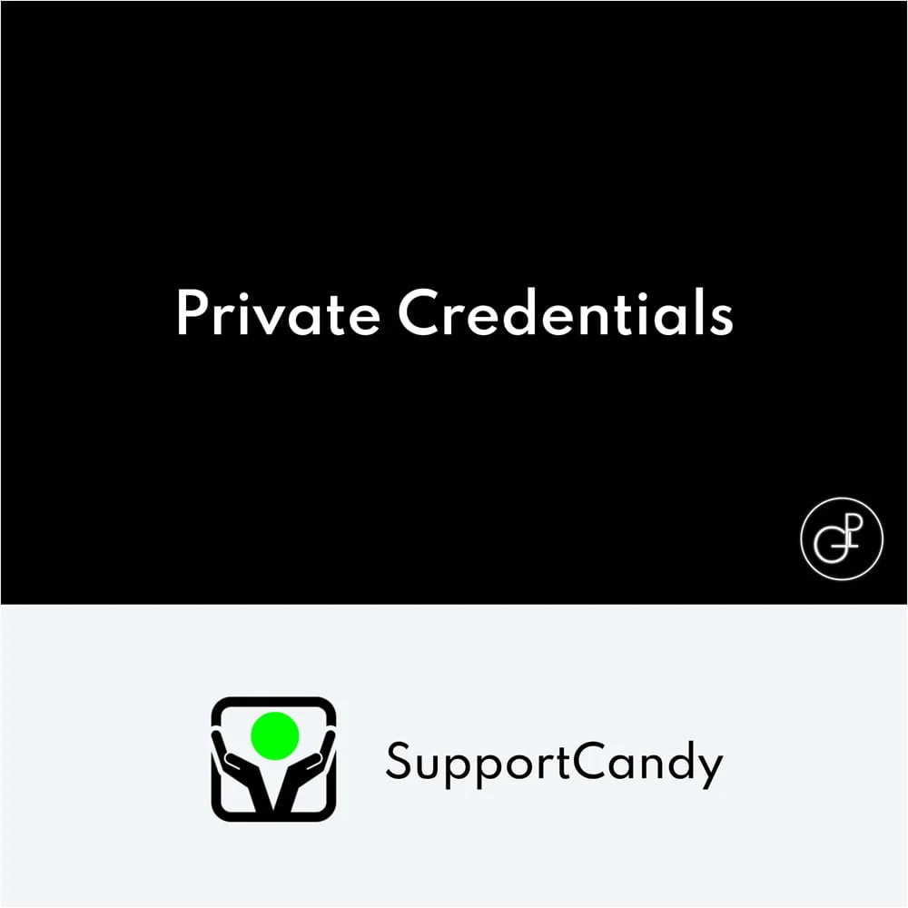 SupportCandy Private Credentials