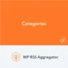 WP RSS Aggregator Categories Addon