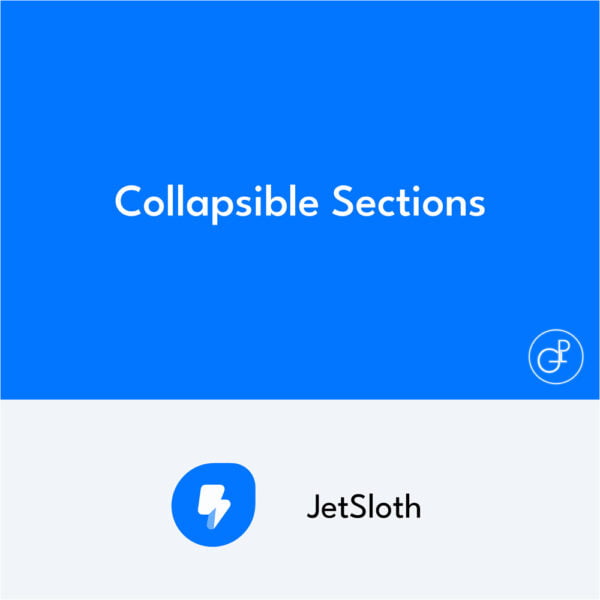 Jetsloth Gravity Forms Collapsible Sections