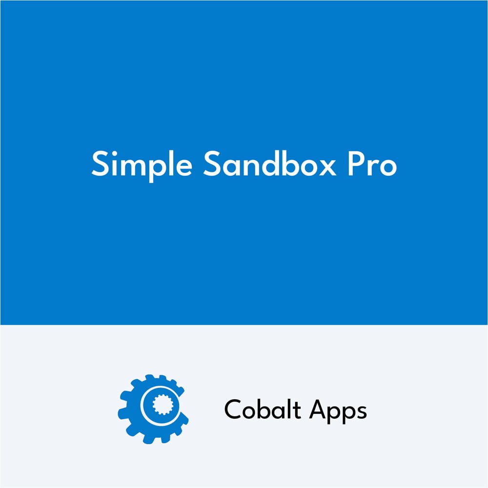 Simple Sandbox Pro Manager