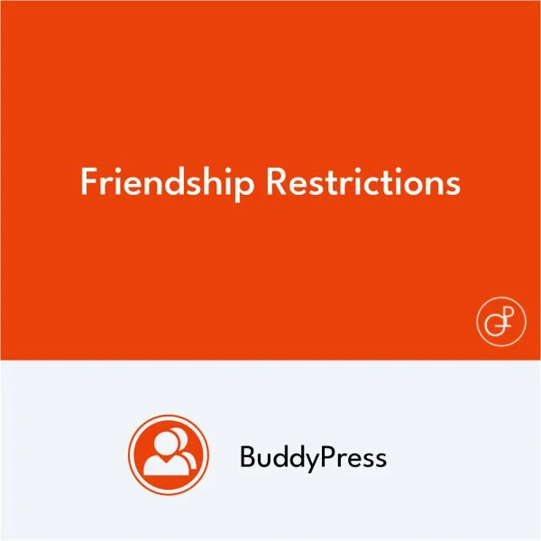 BuddyPress Friendship Restrictions BuddyPress Friendship Restrictions