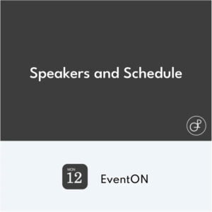 EventOn Speakers y Schedule