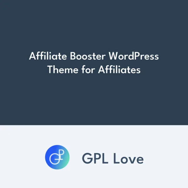 Affiliate Booster WordPress Tema para Affiliates