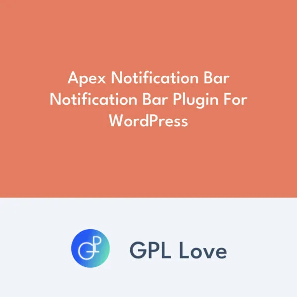 Apex Notification Bar Notification Bar Plugin For WordPress