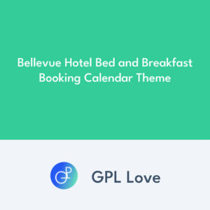 Bellevue Hotel Bed y Breakfast Booking Calendar Theme