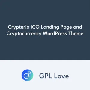 Crypterio ICO Landing Page y Cryptocurrency WordPress Theme