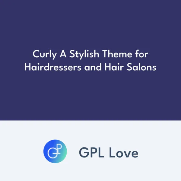 Curly A Stylish Tema para Hairdressers y Hair Salons