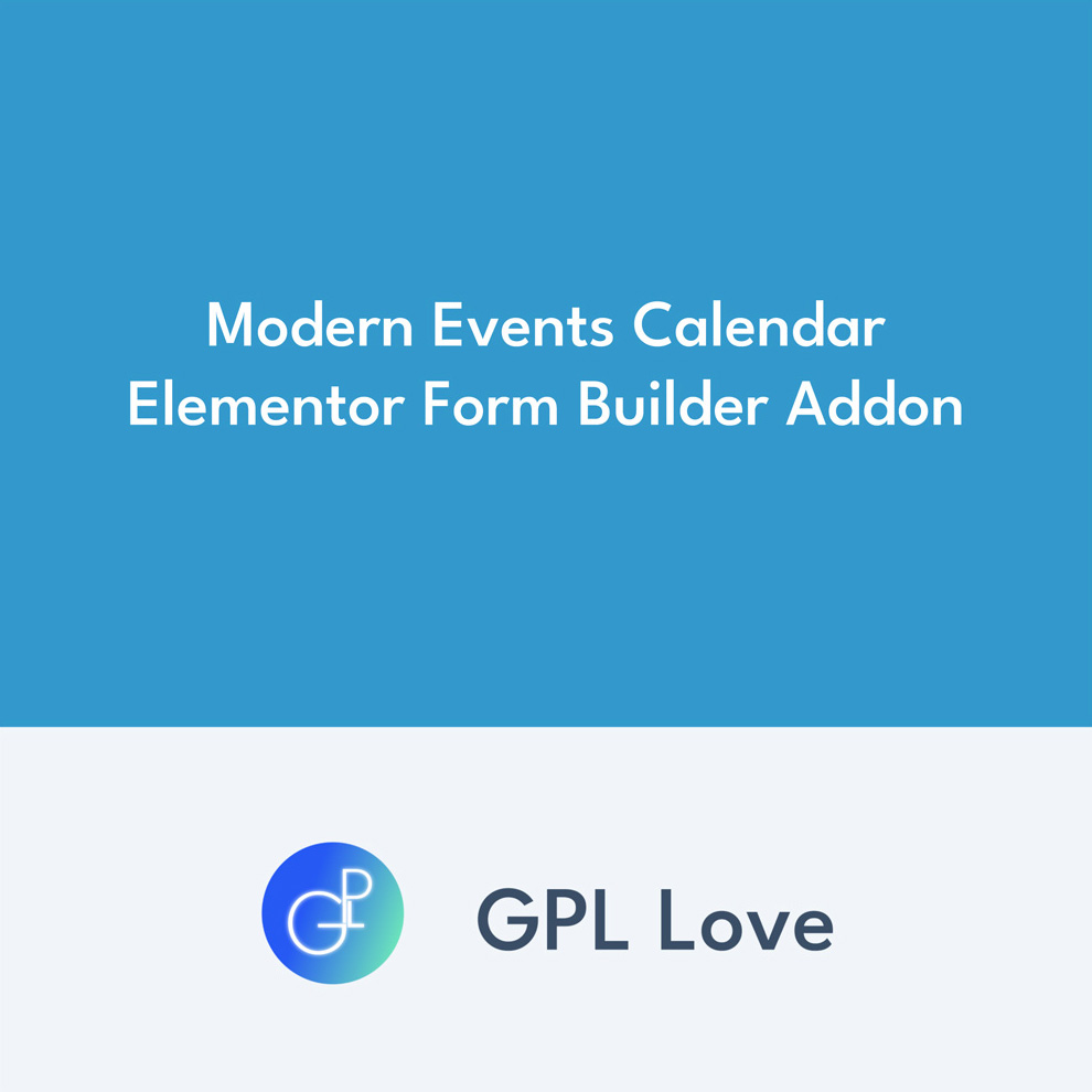 Modern Events Calendar Elementor Form Builder Addon • GPL Love
