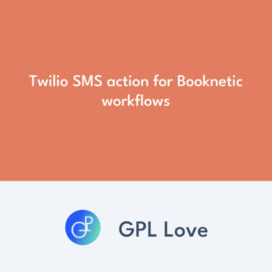 Twilio SMS action para Booknetic workflows