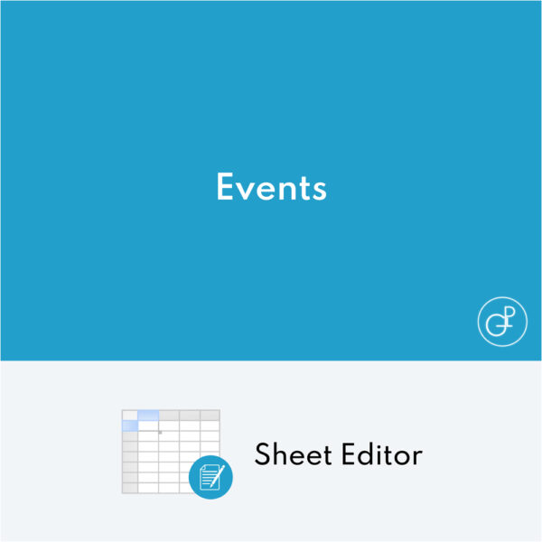 WP Sheet Editor Events Pro