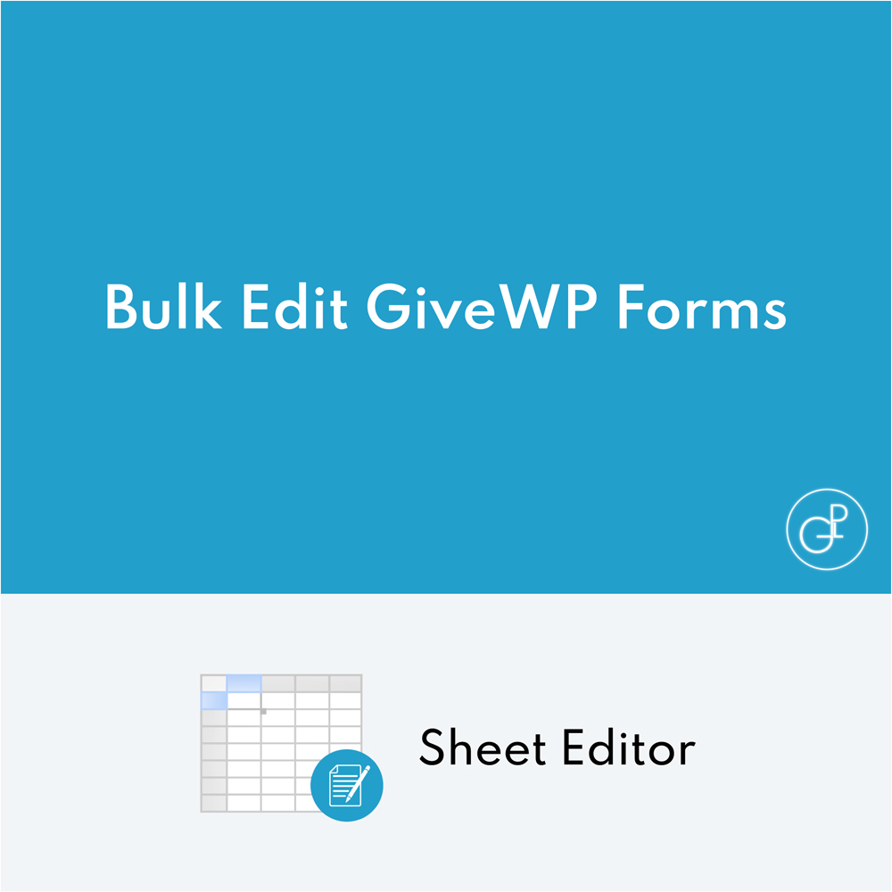 WP Sheet Editor Bulk Edit GiveWP Forms Pro
