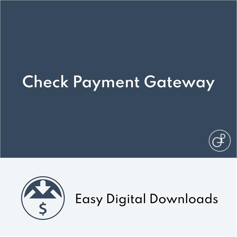 Easy Digital Downloads Check Payment Gateway