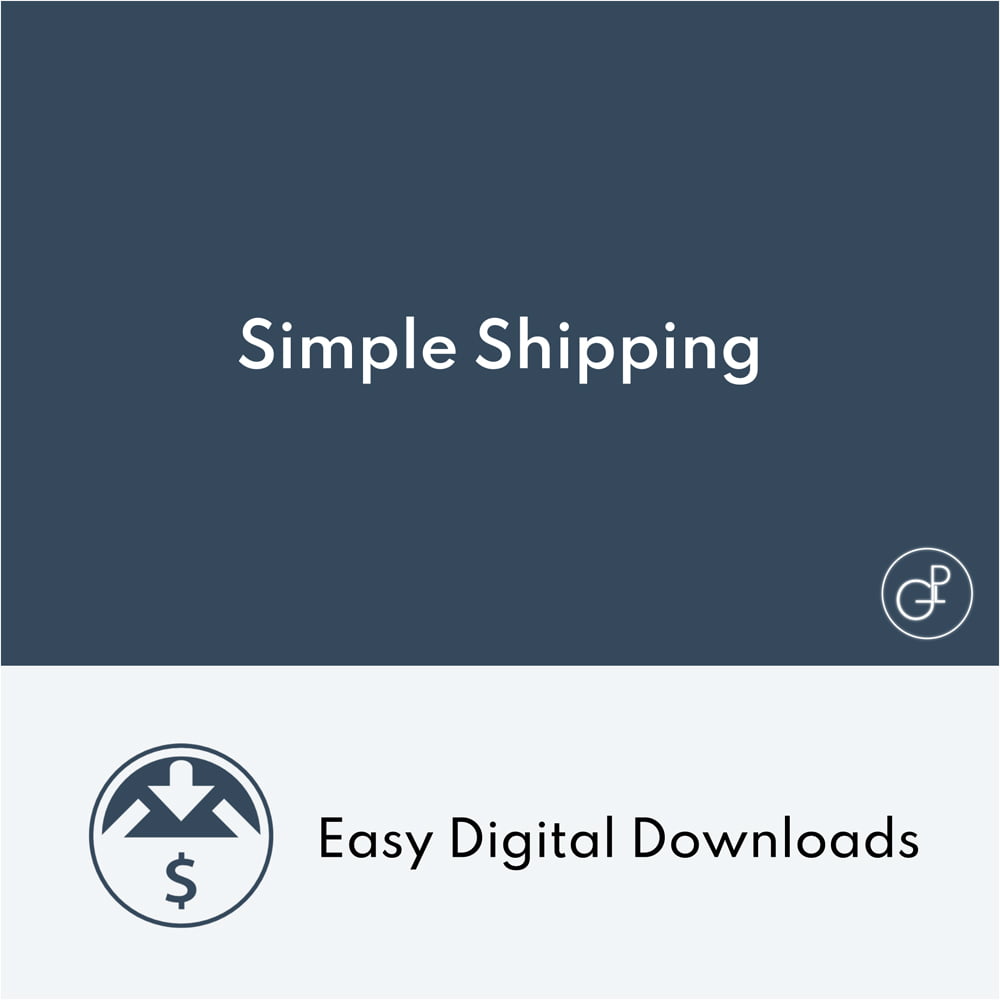 Easy Digital Downloads Simple Shipping