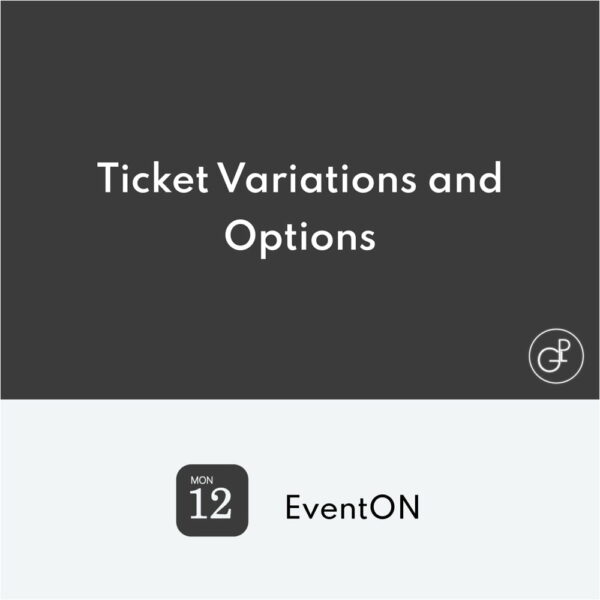 EventOn Ticket Variations et Options