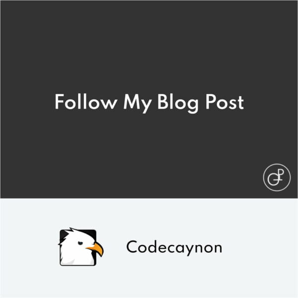 Follow My Blog Post WordPress WooCommerce Plugin