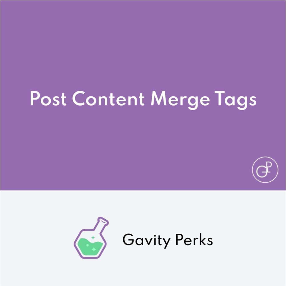 Gravity Perks Post Content Merge Tags