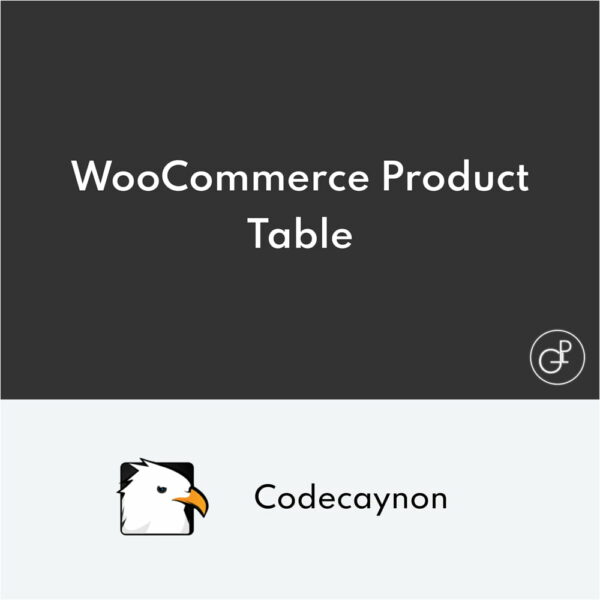 WooCommerce Product Table