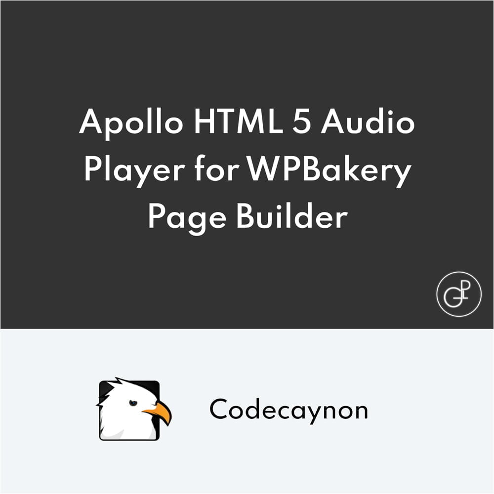 Apollo HTML 5 Audio Player pour WPBakery Page Builder