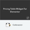 Month Annual Pricing Table Widget For Elementor