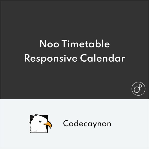 Noo Timetable Responsive Calendar et Auto Sync WordPress Plugin