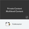 Private Content Multilevel Content WordPress Plugin