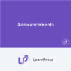 LearnPress Announcements Addon