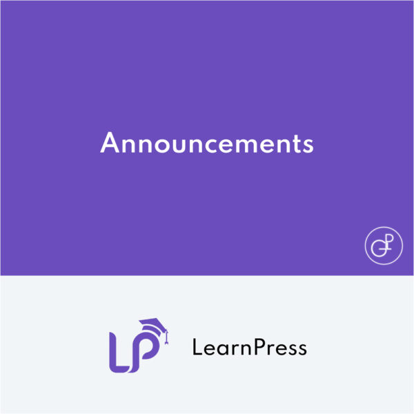 LearnPress Announcements Addon