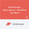 Paid Member Subscriptions Pay What You Want Addon