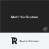 Restrict Content Pro Math Verification