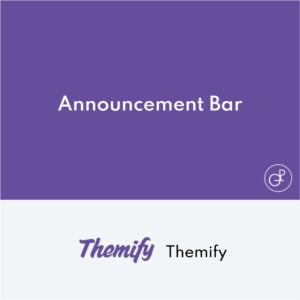 Themify Announcement Bar