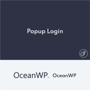 OceanWP Popup Login