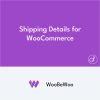 Shipping Details Plugin pour WooCommerce