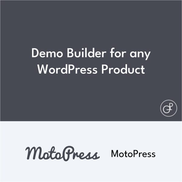 MotoPress Demo Builder pour any WordPress Product