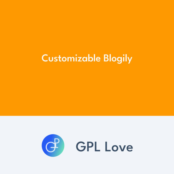 Customizable Blogily Customizable Blogily