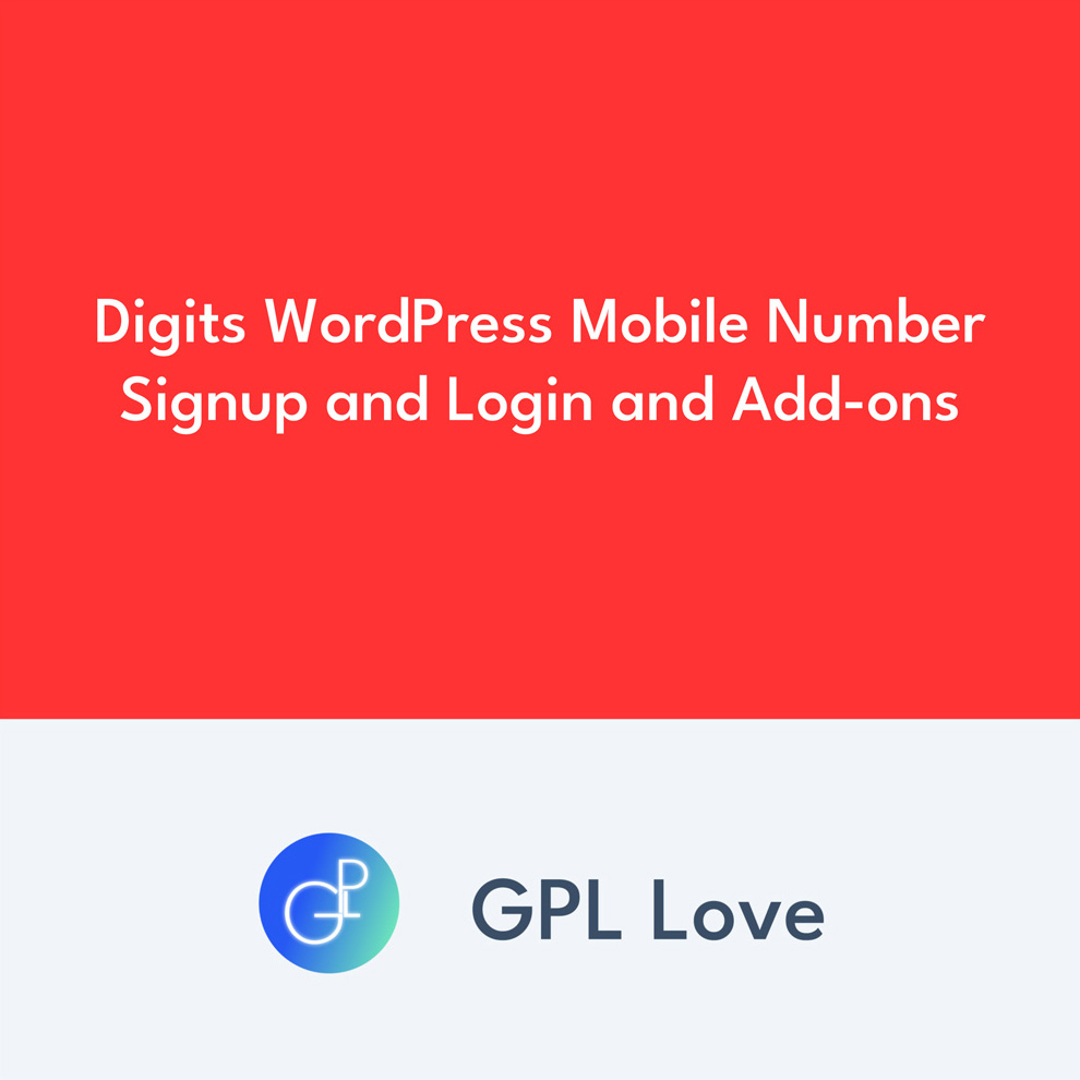 Digits WordPress Mobile Number Signup et Login et Add-ons