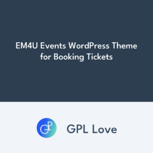 EM4U Events WordPress Thème pour Booking Tickets