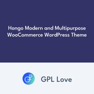 Hongo Modern et Multipurpose WooCommerce WordPress Theme