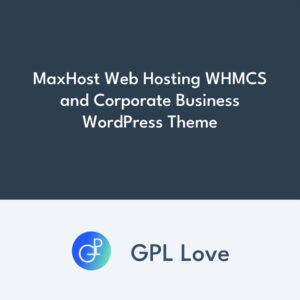 MaxHost Web Hosting WHMCS et Corporate Business WordPress Theme