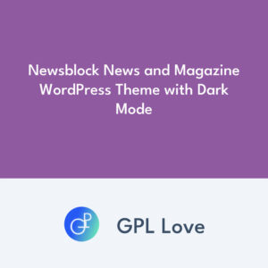 Newsblock News et Magazine WordPress Thème with Dark Mode